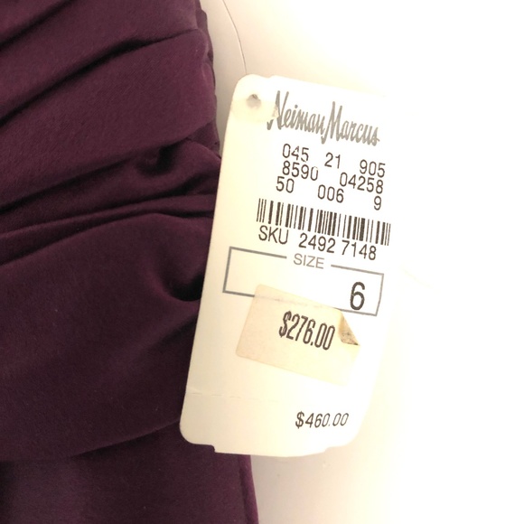 NWT Evening Dress Size 6 Purple Neimans Basix box 2 - Picture 6 of 8